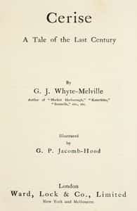 Cerise: A Tale of the Last Century