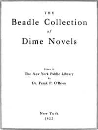 The Beadle Collection of Dime Novels