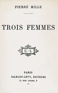 Trois femmes (French)