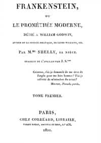 Frankenstein, ou le Prométhée moderne Volume 1 (of 3) (French)