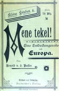 Mene tekel! Eine Entdeckungsreise nach Europa (German)