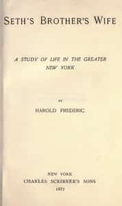 Seth's Brother's Wife: A Study of Life in the Greater New York