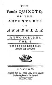 The Female Quixote; or, The Adventures of Arabella, v. 1-2
