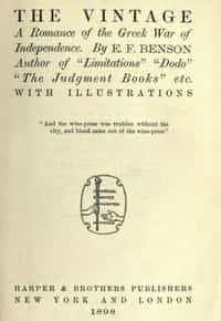 The Vintage: A Romance of the Greek War of Independence