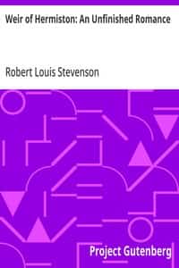 Weir of Hermiston: An Unfinished Romance